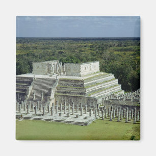 Imán La vista del templo de los guerreros fija el