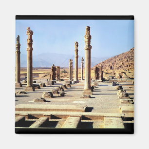 Imán La vista general del Apadana fundó c.518 A.C.
