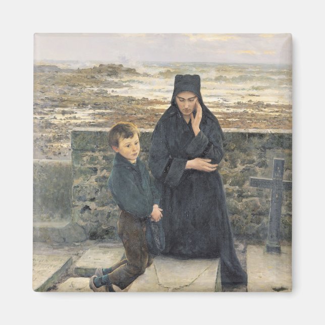 Imán La viuda de la Isla de Sein, 1880 (Frente)
