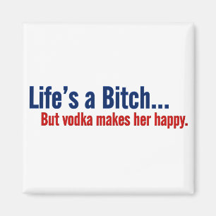 Imán La vodka hace vida feliz