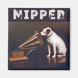 Imán La voz de su maestro Nipper el perro