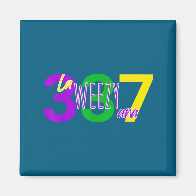 Imán La Weezy Ana Louisiana Mardi Gras 337 New Orleans  (Frente)