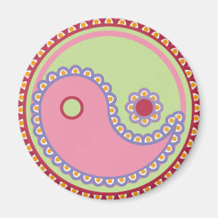 Imán La yoga habla al bebé: Paisley Yin-Yang