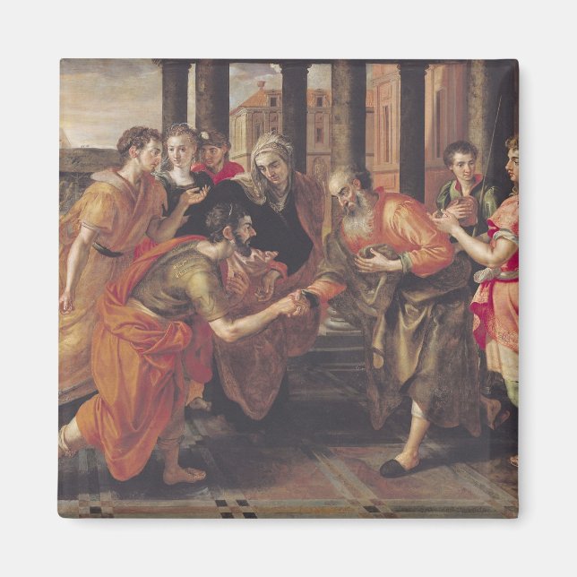 Imán Laban Presentando a Eliezer a su padre, 1562 (Frente)
