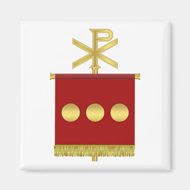 Imán Labarum con Chi Rho Magnet (Frente)
