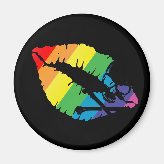Imán labios de arco iris venenosos (Frente)