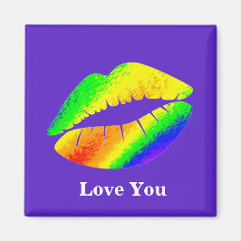 Imán Labios de Colores de Arcoíris