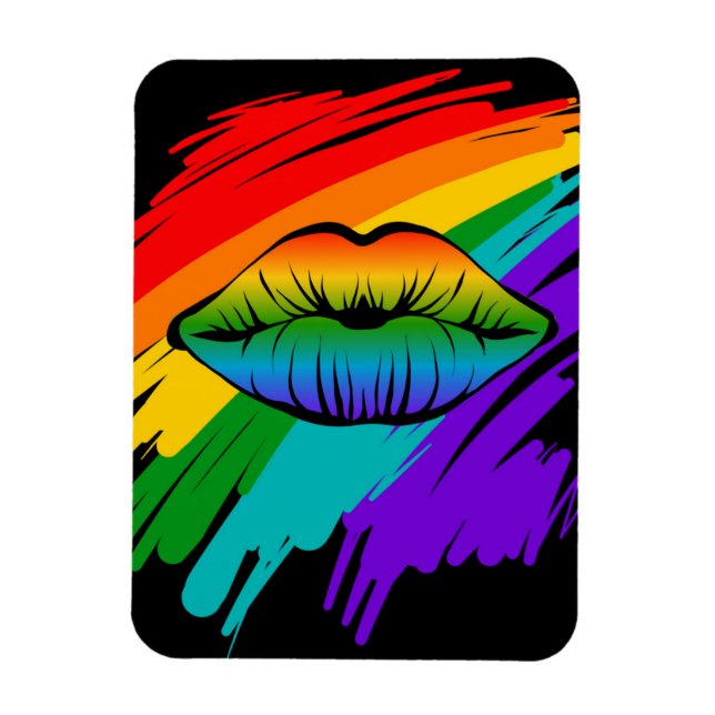 Imán Labios del arcoiris (Vertical)