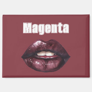 Imán Labios Rojo Burdeos Magenta  