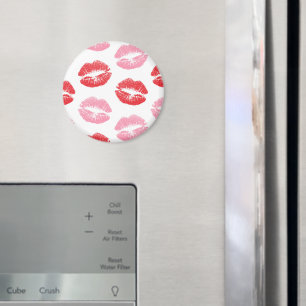 Imán Labios rojos y rosados, patrón de labios, labios,