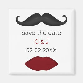 Imán labios y bigote mod guardar los imanes de fecha