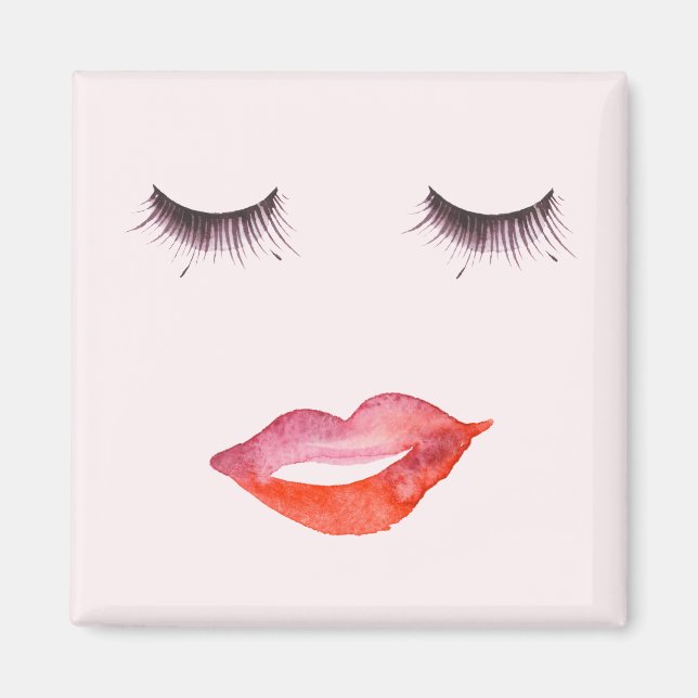 Imán Labios y Pestañas (Frente)