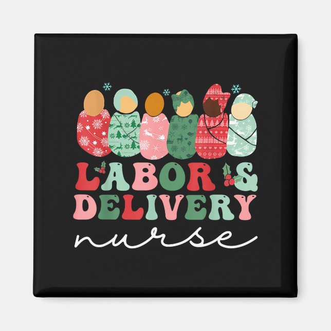 Imán Labor And Delivery Nurse Shirt L&amp;d Nurse Chris (Frente)