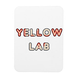 Imán laboratorio amarillo Bandera canadiense en nombre