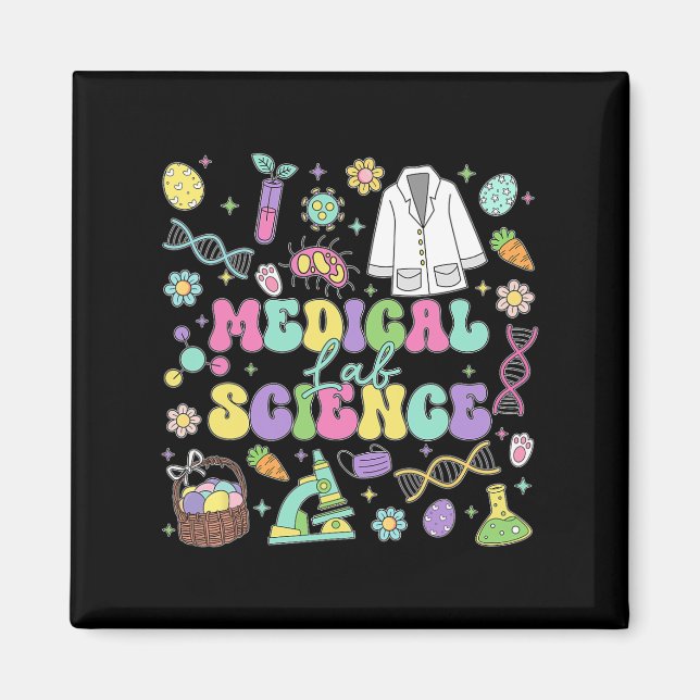 Imán Laboratorio Médico Groovy Science Easter Day Labor (Frente)