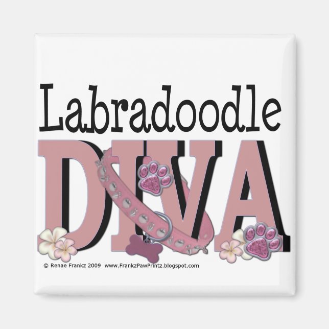 Imán LabraDoodle DIVA (Frente)