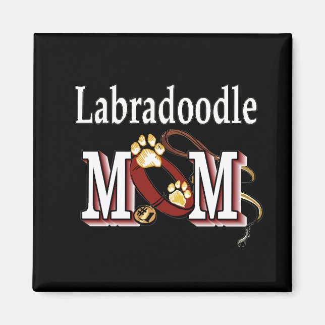 Imán labradoodle mama Magnet (Frente)
