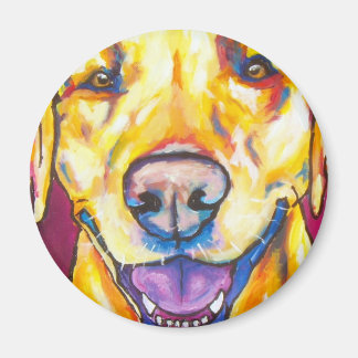 Imán Labrador amarillo 1