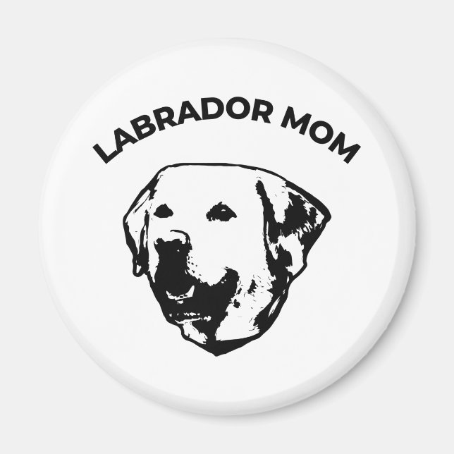 Imán Labrador Mom (Frente)