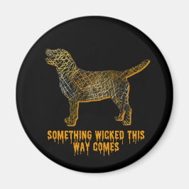 Imán Labrador recuperar perro Silhouette Fun Halloween