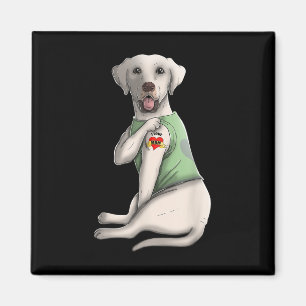 Imán Labrador Retriever amo a mamá tatuaje perro divert