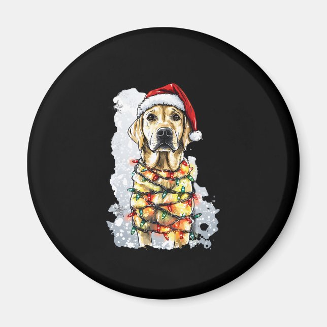 Imán Labrador Retriever Dogs Tree Christmas Sweater Xma (Frente)