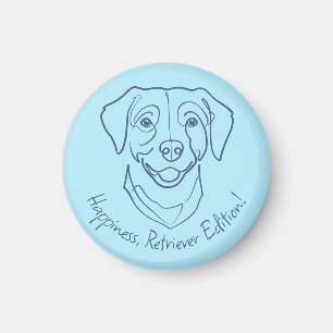 Imán Labrador Retriever. ¡Felicidad, Edición Retriever!