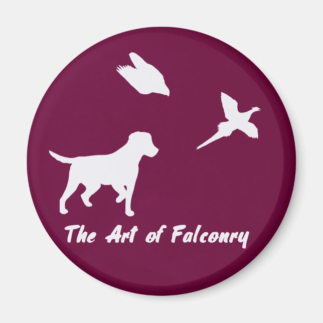 Imán Labrador y Falconry (Frente)