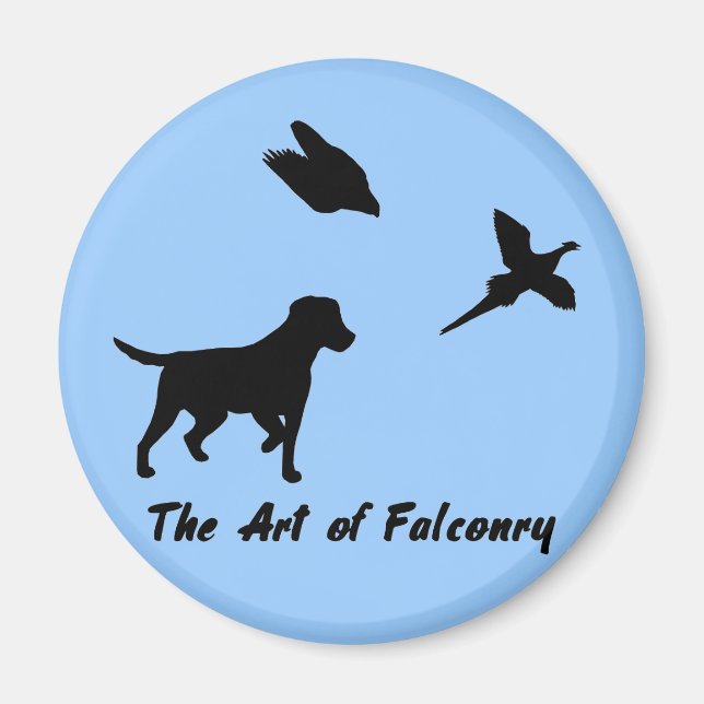 Imán Labrador y Falconry (Frente)