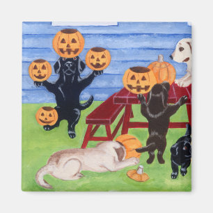 Imán ¡Labradores de Halloween!