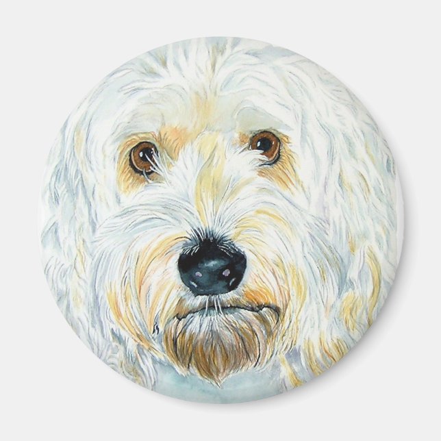 Imán Labrdoodle Maggie Magnet (Frente)