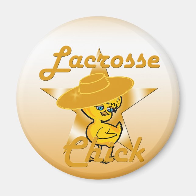 Imán Lacrosse Chick #10 (Frente)