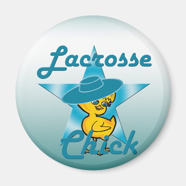 Imán Lacrosse Chick #7 (Frente)