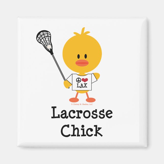Imán Lacrosse Chick Magnet (Frente)