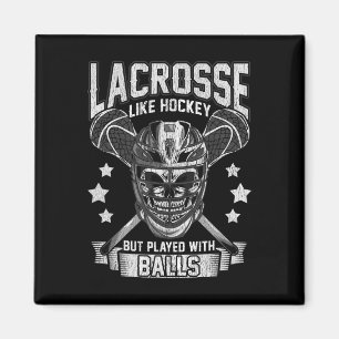 Imán Lacrosse Como Hockey Pero Jugó Con Lax Player Gi