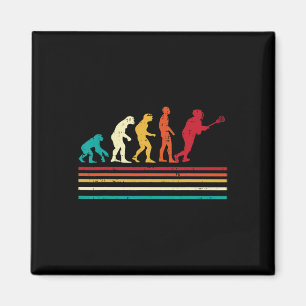 Imán Lacrosse Evolution Retro Lax Player Goalie Hombres