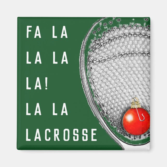 Imán Lacrosse Goalie Holiday Gifts Magnet (Frente)