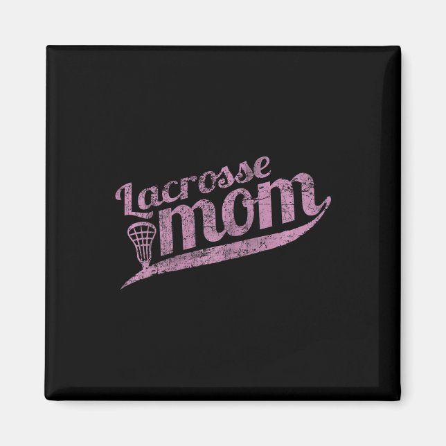 Imán Lacrosse Mom - Proud Lax Mother Tee (Frente)