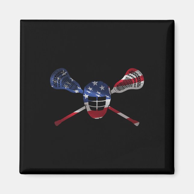 Imán Lacrosse Player Y Coach Relax Bro Lax Lover (Frente)