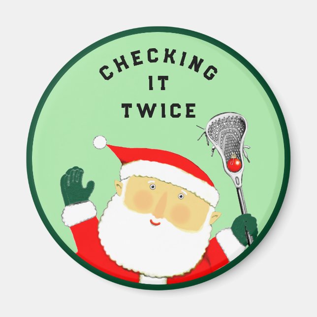 Imán Lacrosse Stocking Stuffer (Frente)