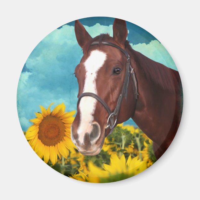 Imán Lacy the Chestnut Mare - Caballo de Jen Geraghty (Frente)