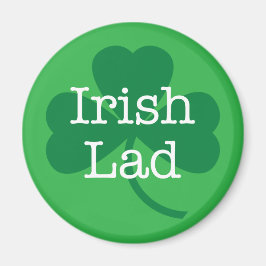 Imán Lad irlandés, St. Patrick's Day Shamrock