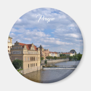 Imán Lado del río de Praga, República Checa, viaje