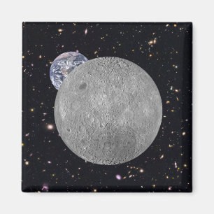 Imán Lado oscuro o lejano del cielo estrellado lunar