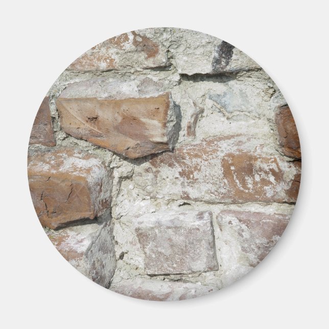 Imán Ladrillo de pared antigua (Frente)