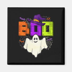 Imán Ladrillos de construcción Boo Halloween Ghost Witc