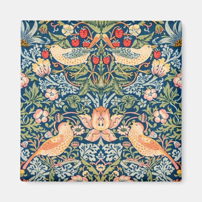Imán Ladrón de fresa (por William Morris) (Frente)