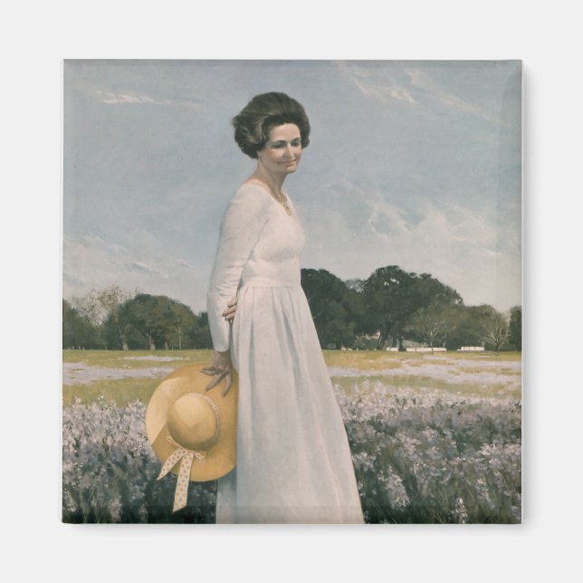 Imán Lady Bird Johnson - Aaron Shikler (1978) (Frente)