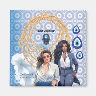 Imán Lady Boss mal eye, buena suerte encanto