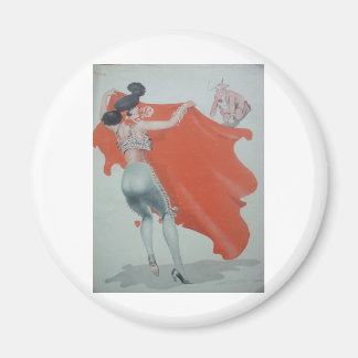Imán Lady Bullfighter de los años 1920 los ahuyenta